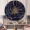 Designart - Dark Rose Gilded Gold - Shabby Chic Metal Circle Wall Art